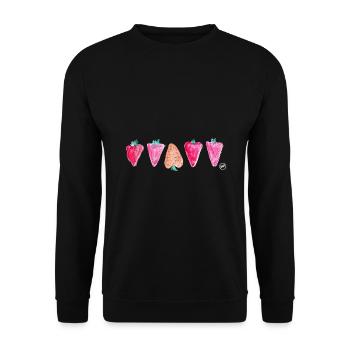 * BAM * be_different - Unisex Sweatshirt - black - Front - Alina (178cm) & Michal (187cm)