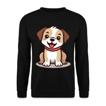 Conception de chien mignon pour les propriétaires de chiens - Sweat-shirt Unisexe - noir - Devant - Alina (178cm) & Michal (187cm)