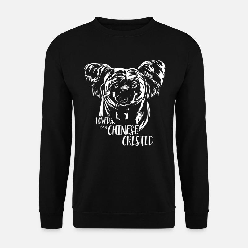 CHINESE CRESTED Hundespruch Hunde Spruch Hunde - Unisex Pullover - Schwarz