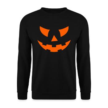 Halloween - Unisex Sweatshirt - black - Front - Alina (178cm) & Michal (187cm)