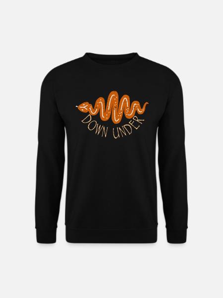 Australia Down Under Snake - Unisex Sweatshirt - black
