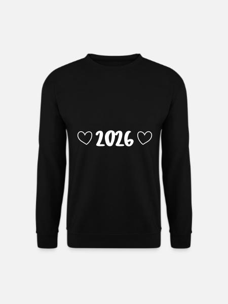 2026 Heart - Unisex Sweatshirt - black