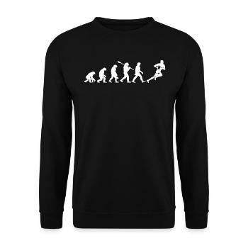RUGBY - Rugby Sport - Rugby Humour - Sweat-shirt Unisexe - noir - Devant - Alina (178cm) & Michal (187cm)