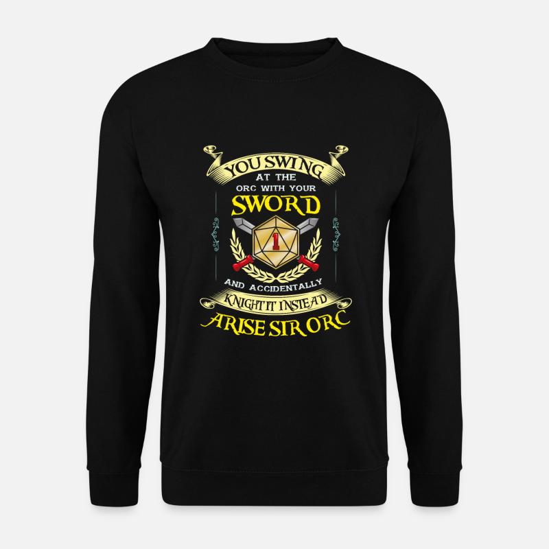 Jeu de rôle sur table RPG D20 Maître de jeu de société - Sweat-shirt Unisexe - noir