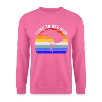 Amateur de parachutisme - J’aime me défoncer - Sweat-shirt Unisexe - rose - Devant