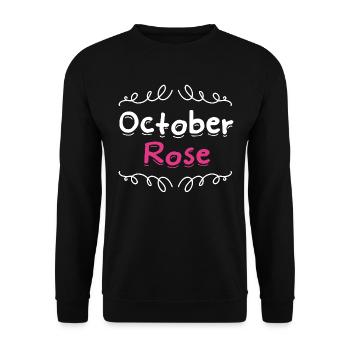 breast cancer / pink October - Unisex Sweatshirt - black - Front - Alina (178cm) & Michal (187cm)