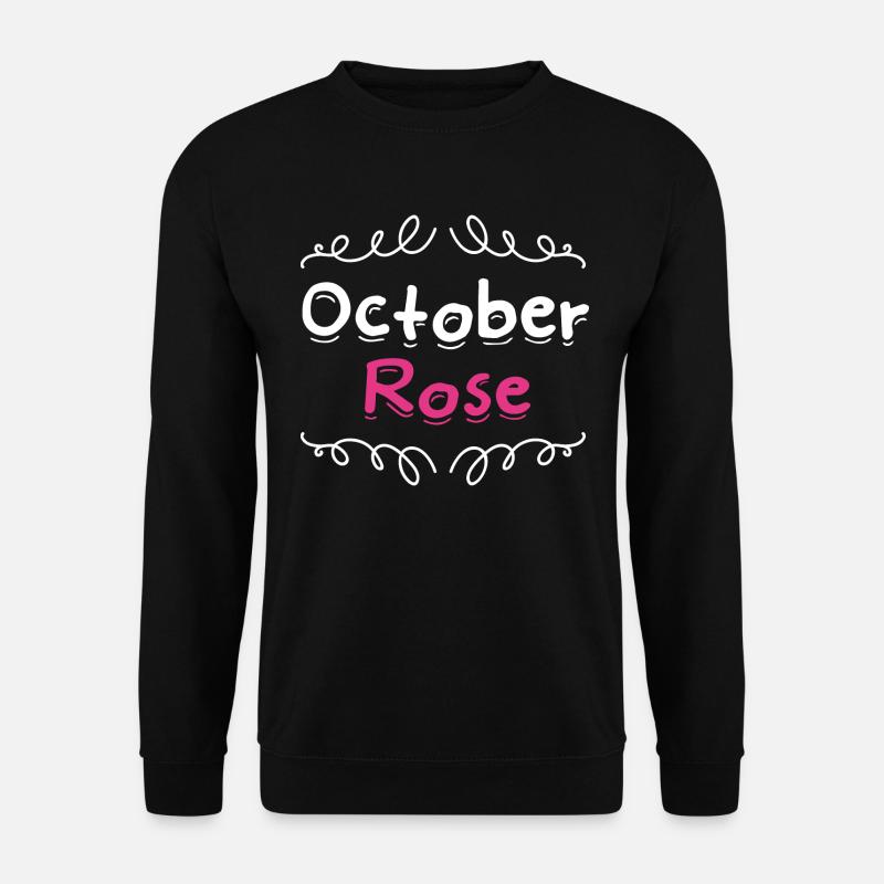 Brustkrebs / rosa Oktober - Unisex Pullover - Schwarz