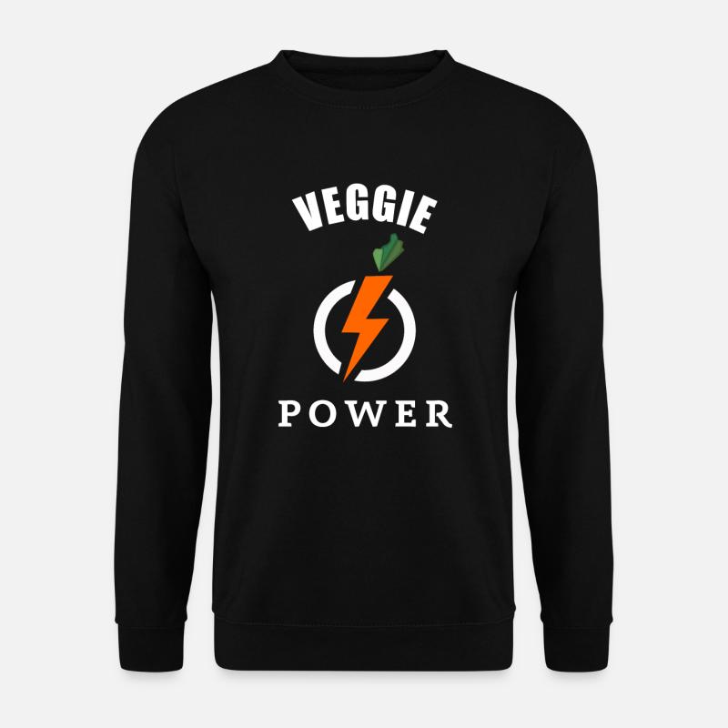 Veggie Power Vegetarier Veganer - Unisex Pullover - Schwarz