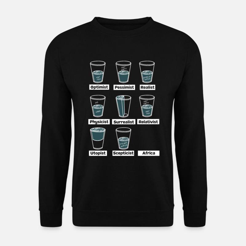 Verre à eau Fun - Sweat-shirt Unisexe - noir