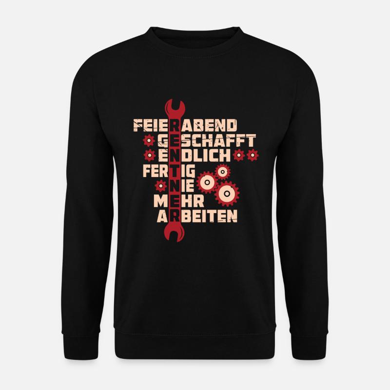 Rentner Ruhestand Ruheständler Spruch Geschenk - Unisex Pullover - Schwarz