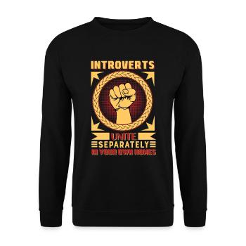 Geeks et nerds disant - Sweat-shirt Unisexe - noir - Devant - Alina (178cm) & Michal (187cm)