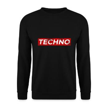 Festival de musique techno EDM électronique - Sweat-shirt Unisexe - noir - Devant - Alina (178cm) & Michal (187cm)