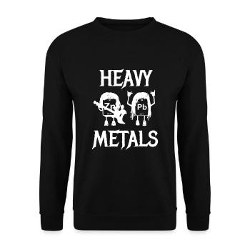Chemist Heavy Metals Heavy Metal teacher student - Unisex Sweatshirt - black - Front - Alina (178cm) & Michal (187cm)