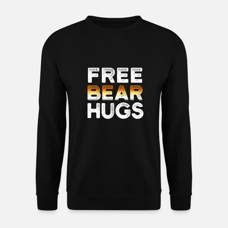 Free Bear Hugs - Bären Community schwule Bären - Unisex Pullover - Schwarz