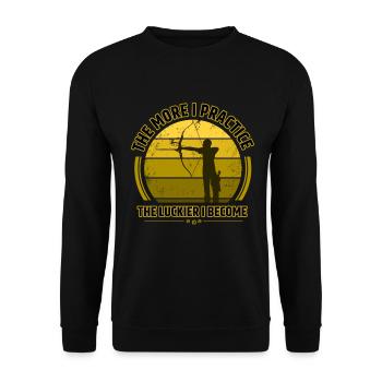 Tir à l'arc - Sweat-shirt Unisexe - noir - Devant - Alina (178cm) & Michal (187cm)