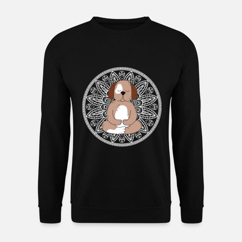 Hunde Meditation Entspannung - Unisex Pullover - Schwarz