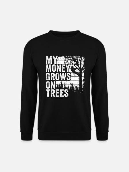 Baumpfleger Baumkletterer Geschenk Holzfäller - Unisex Pullover - Schwarz
