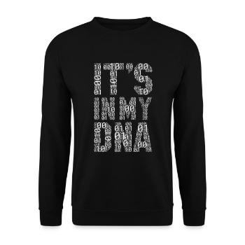 Funny saying motivational It's In My DNA - Unisex Pullover - Schwarz - Vorne - Alina (178cm) & Michal (187cm)