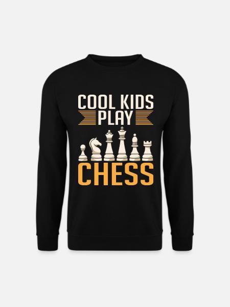 Cool kids play chess - Unisex Sweatshirt - black