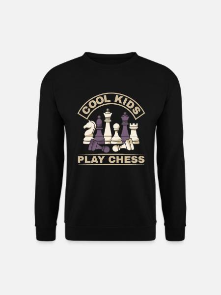 Les enfants cool jouent aux échecs - Sweat-shirt Unisexe - noir