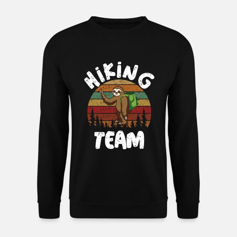 Hiking Team Sloth Hiking - Unisex Sweatshirt - black