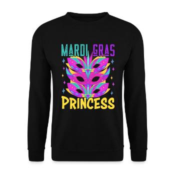 Carnival Family Matching Mardi Gras Princess - Unisex Pullover - Schwarz - Vorne - Alina (178cm) & Michal (187cm)