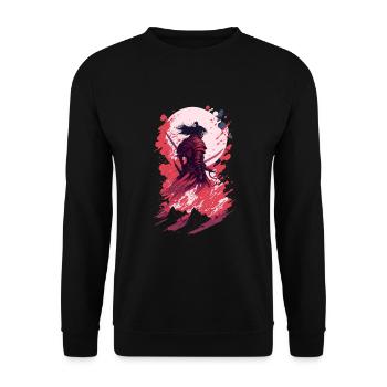 Shadow Samurai: Colorful Chaos Unleashed - Unisex Pullover - Schwarz - Vorne - Alina (178cm) & Michal (187cm)
