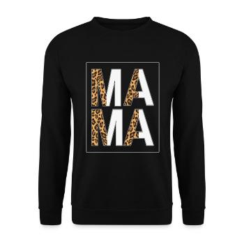 1984 Leopard 40th Birthday 40th Animal Print 1983 - Unisex Sweatshirt - black - Front - Alina (178cm) & Michal (187cm)