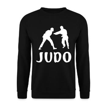 Judo - Sweat-shirt Unisexe - noir - Devant - Alina (178cm) & Michal (187cm)
