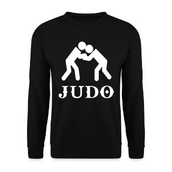 Judo - Sweat-shirt Unisexe - noir - Devant - Alina (178cm) & Michal (187cm)