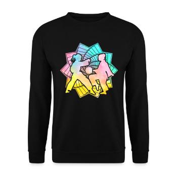 Judo - Sweat-shirt Unisexe - noir - Devant - Alina (178cm) & Michal (187cm)