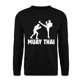 Muay Thaï - Sweat-shirt Unisexe - noir - Devant - Alina (178cm) & Michal (187cm)