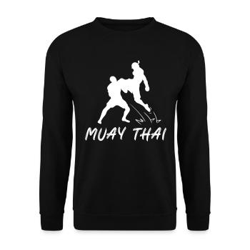 Muay Thaï - Sweat-shirt Unisexe - noir - Devant - Alina (178cm) & Michal (187cm)