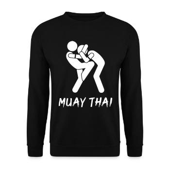Muay Thaï - Sweat-shirt Unisexe - noir - Devant - Alina (178cm) & Michal (187cm)