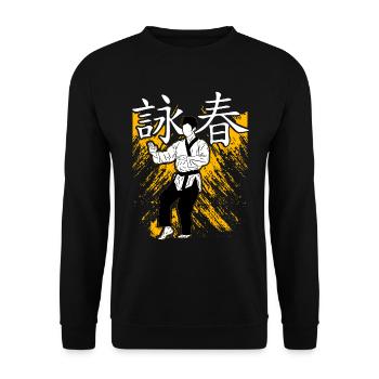 Wing Chun - Sweat-shirt Unisexe - noir - Devant - Alina (178cm) & Michal (187cm)