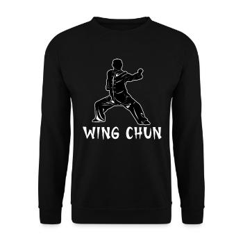 Wing Chun - Sweat-shirt Unisexe - noir - Devant - Alina (178cm) & Michal (187cm)
