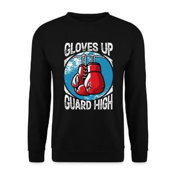 Handschuhe Up Guard High Boxing - Unisex Pullover - Schwarz - Vorne - Alina (178cm) & Michal (187cm)