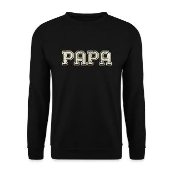 Dad Retro Dad Vintage Dad - Unisex Sweatshirt - black - Front - Alina (178cm) & Michal (187cm)