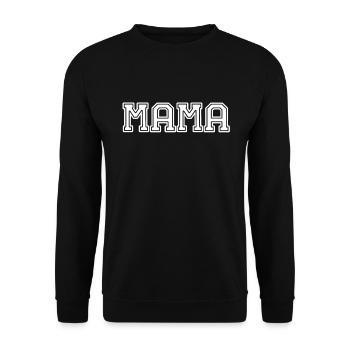 Maman Parents Match Look Maman - Sweat-shirt Unisexe - noir - Devant - Alina (178cm) & Michal (187cm)