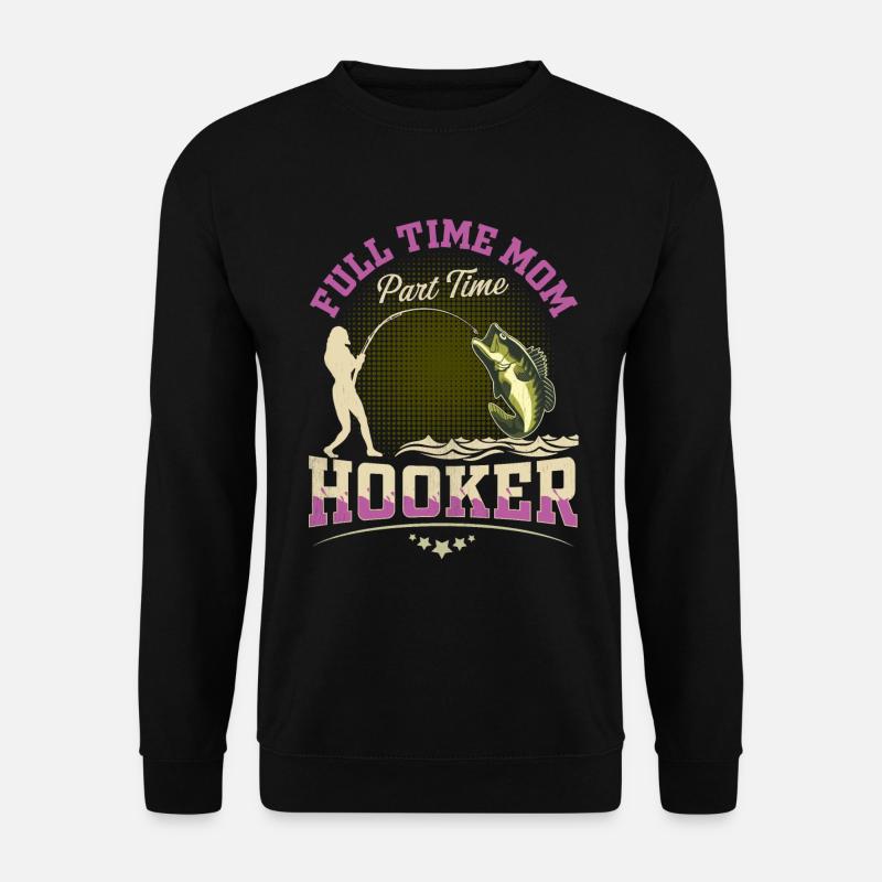 Vollzeit Mama Teilzeit Hook - Unisex Pullover - Schwarz