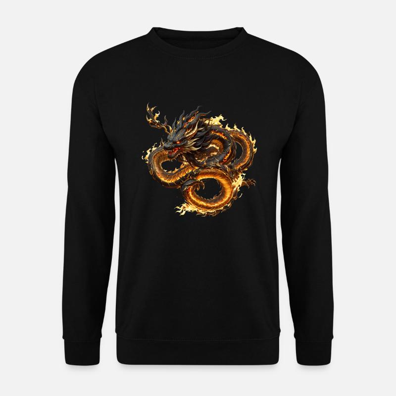 Chinesischer Drache - Unisex Pullover - Schwarz