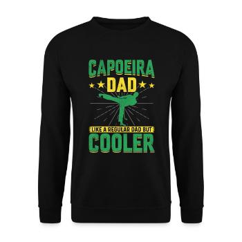 Capoeira Dad comme un papa normal mais plus cool - Sweat-shirt Unisexe - noir - Devant - Alina (178cm) & Michal (187cm)