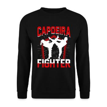 Capoeira-Kämpfer - Unisex Pullover - Schwarz - Vorne - Alina (178cm) & Michal (187cm)