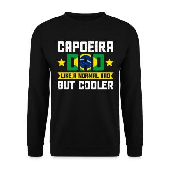 Capoeira Dad comme un papa normal mais plus cool - Sweat-shirt Unisexe - noir - Devant - Alina (178cm) & Michal (187cm)