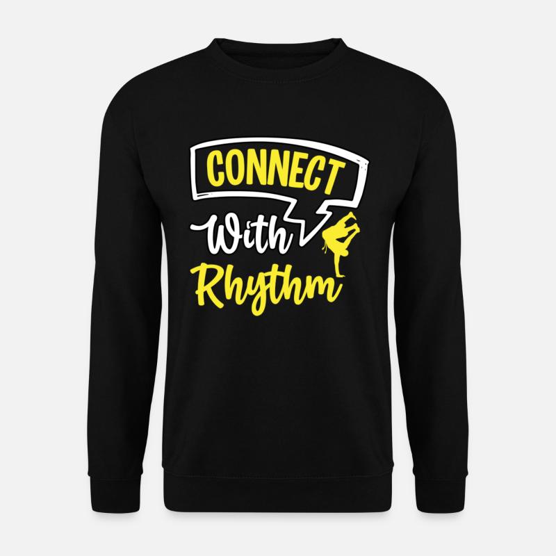 Connect with Rhythmus - Unisex Sweatshirt - black