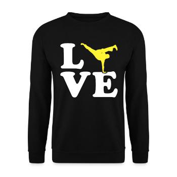 Capoeira Liebe - Unisex Pullover - Schwarz - Vorne - Alina (178cm) & Michal (187cm)