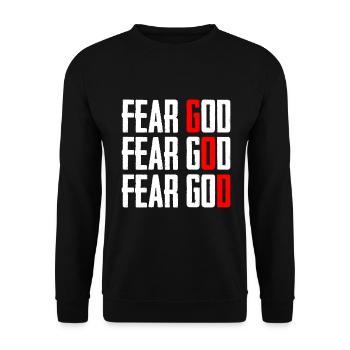 Fear God - Unisex Sweatshirt - black - Front - Alina (178cm) & Michal (187cm)