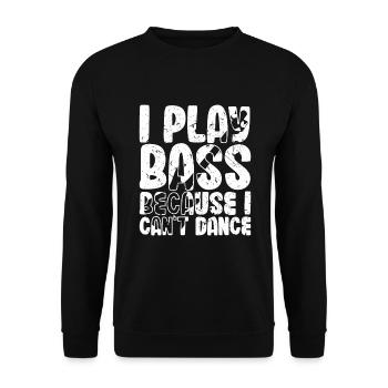 Je joue de la basse parce que je ne sais pas danser - Sweat-shirt Unisexe - noir - Devant - Alina (178cm) & Michal (187cm)