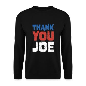Vielen Dank, Joe - Wähler der Patriotischen Demokraten - Unisex Pullover - Schwarz - Vorne - Alina (178cm) & Michal (187cm)