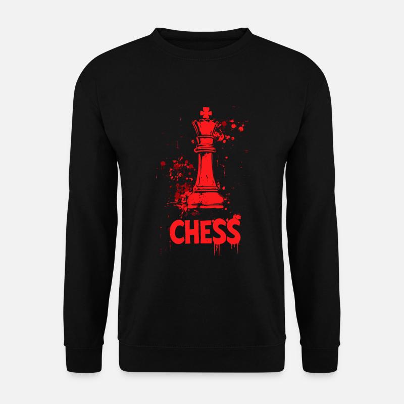 Queen Chess Masterpiece Design - Unisex Sweatshirt - black